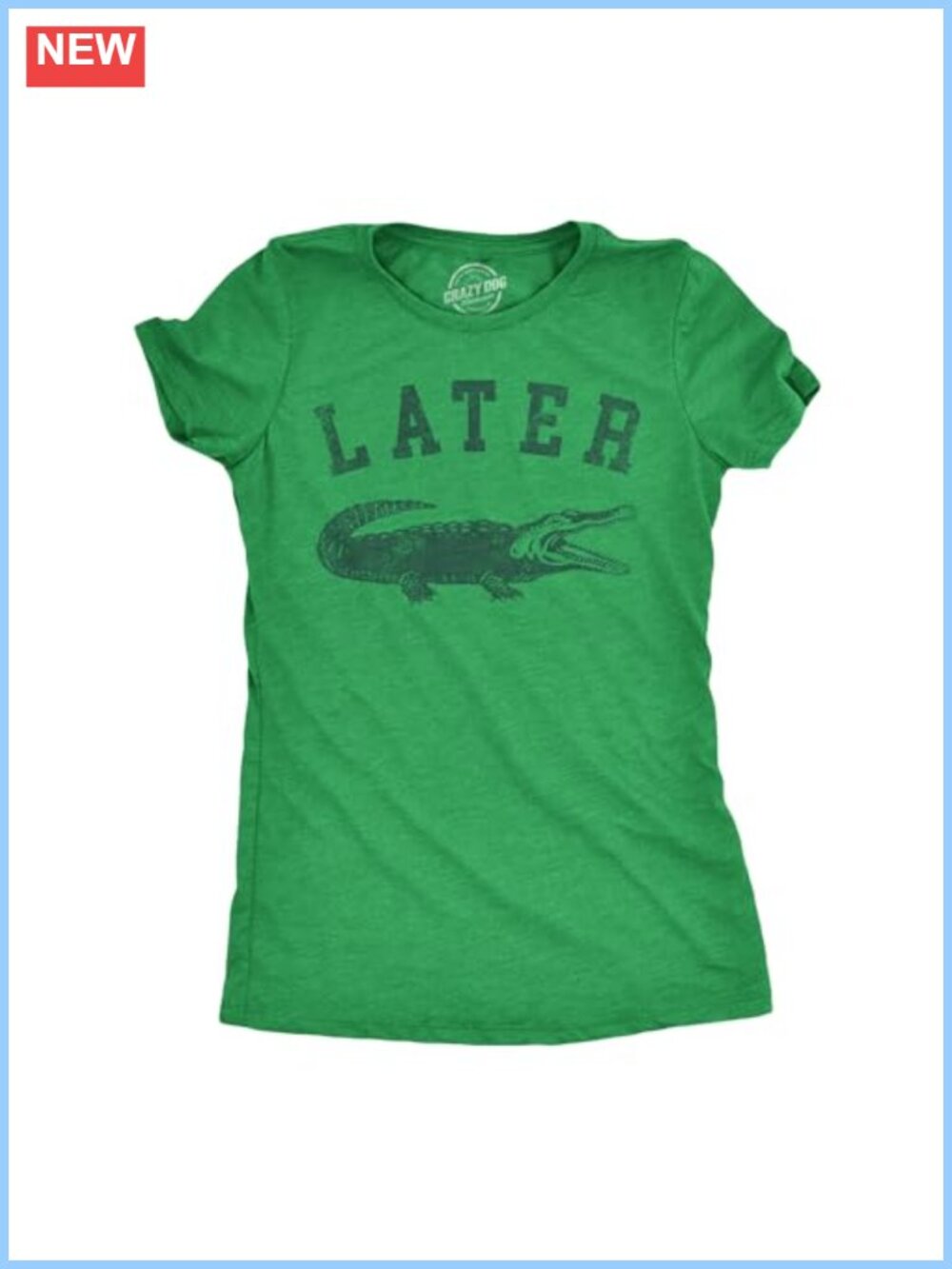 Funny Alligator Graphic Tee Women's Short Sleeve Crew Neck T-Shirt